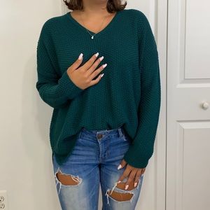 forest green sweater